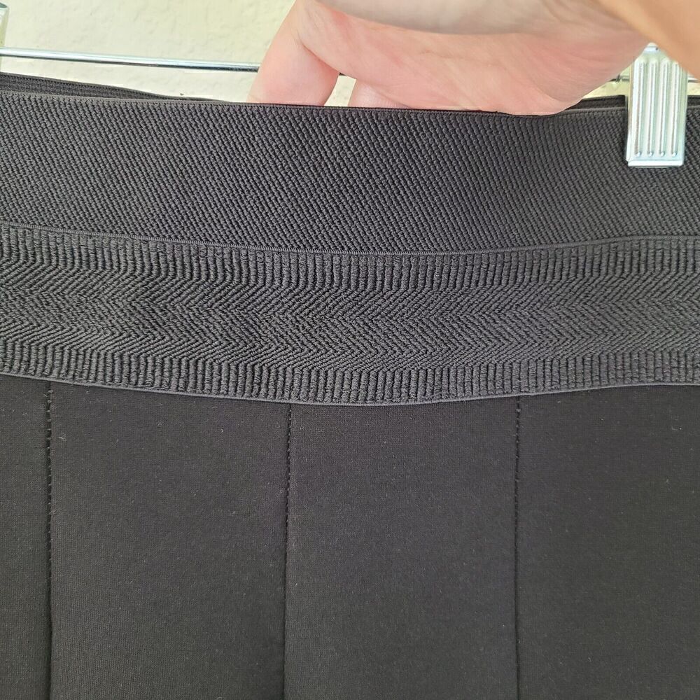 Zara Womens Stretch Jegging Pants Sz Small Black Ponte Skinny Office Casual - Picture 3 of 7